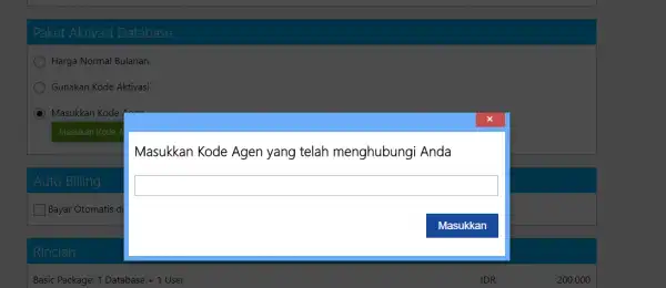 masukkan kode agen accurate online