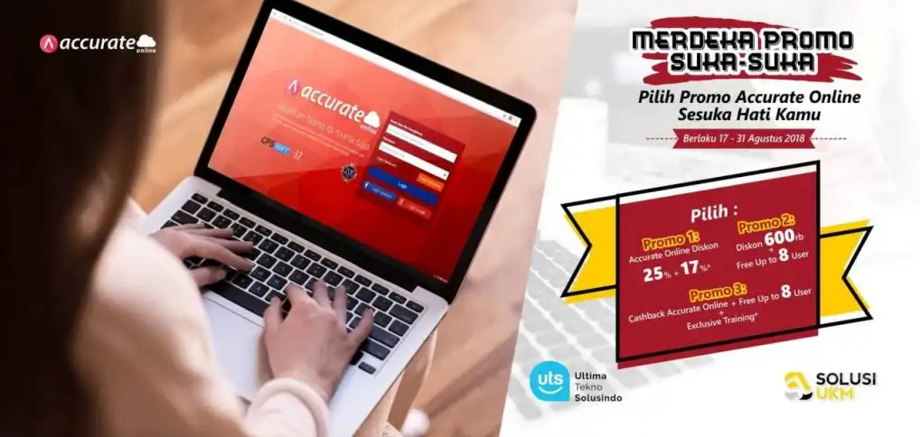 HUT RI ke 73 SolusiUKM Berikan Bebas Pilih Promo untuk beli Accurate Online