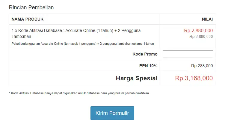 Harga Sebelum Promo