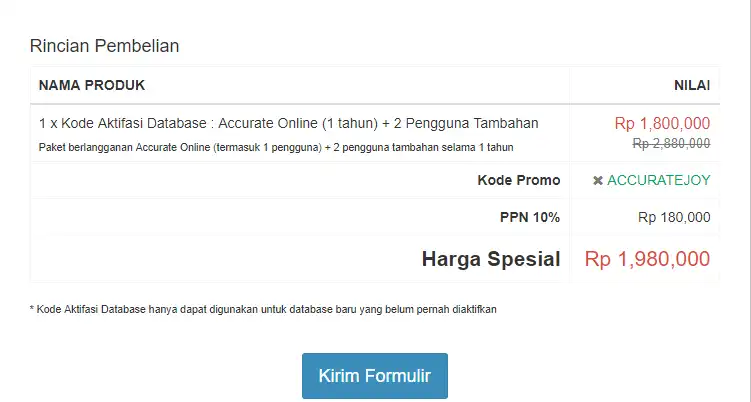 Harga Sesudah Promo