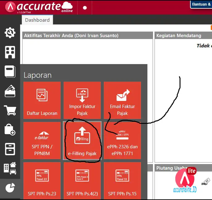 Cara Pelaporan Pajak melalui Accurate Online